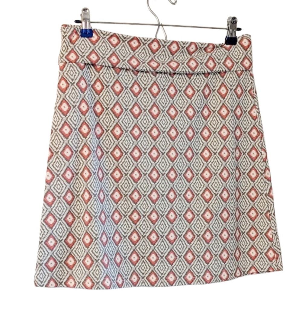 Ellie Kai Geometric A-Line Skirt  Size 6  Wrinkle Resistant Travel Workwear